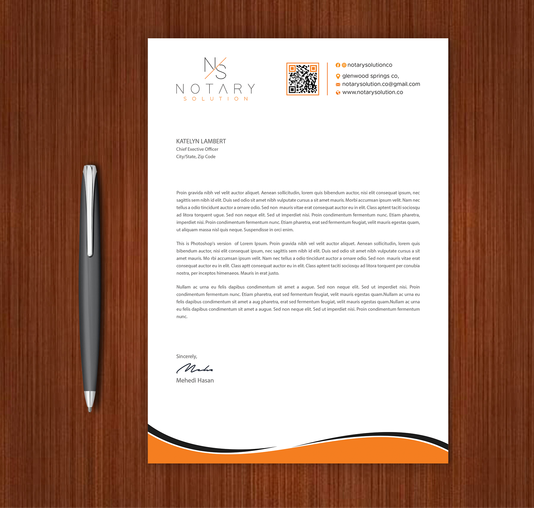 Letterhead Design by Expert Bappy for this project | Design #36099291