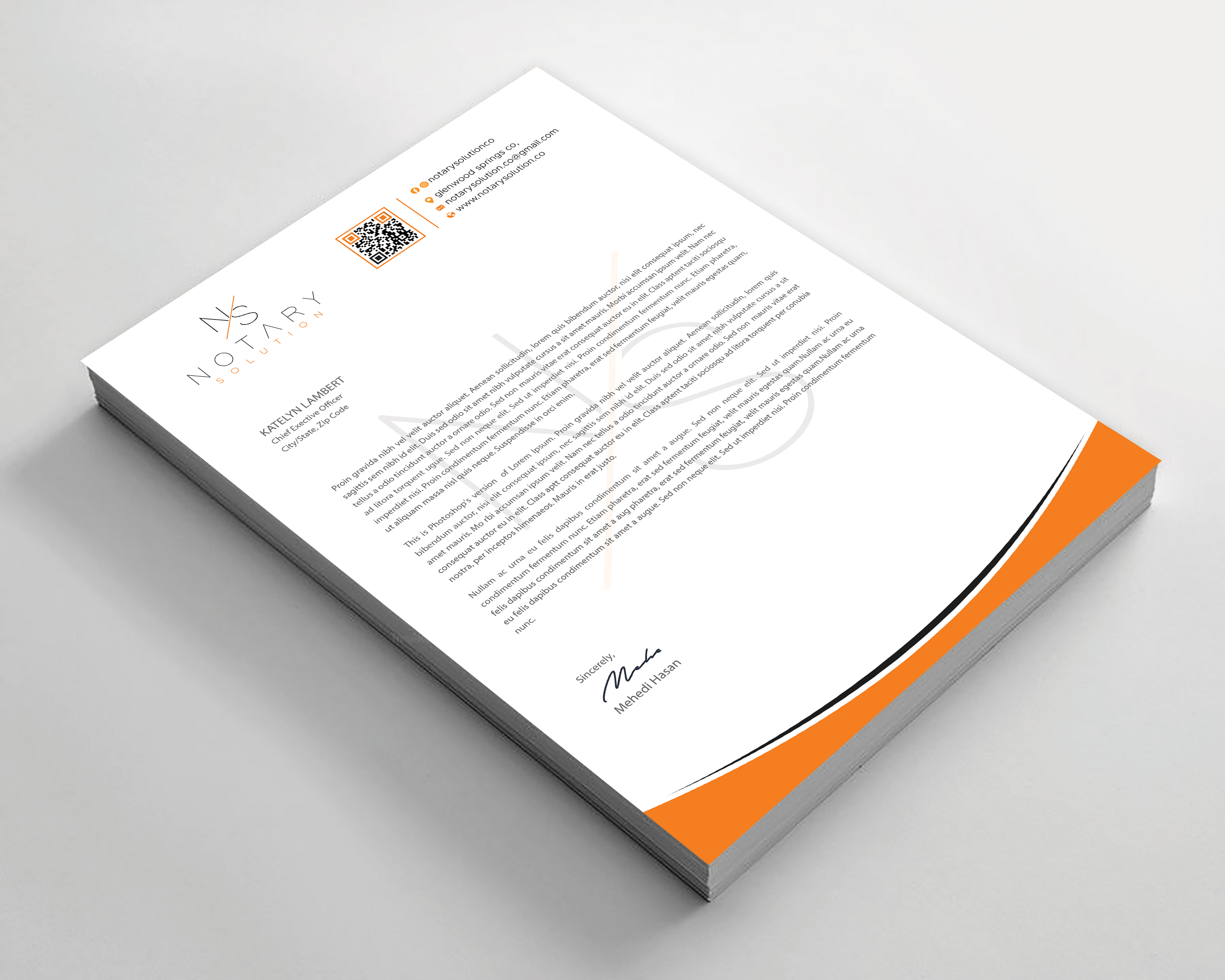 Letterhead Design by Expert Bappy for this project | Design #36099338