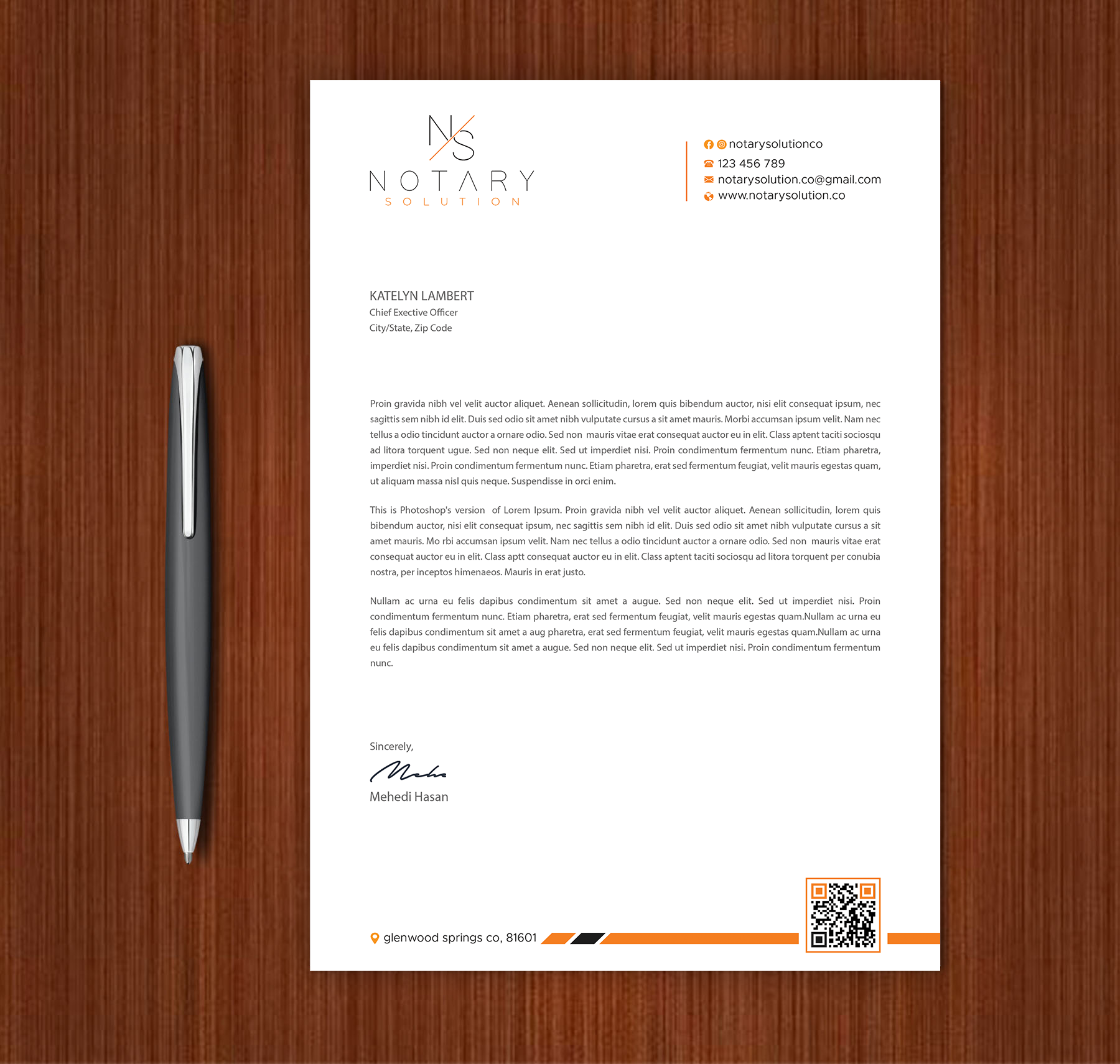 Letterhead Design by Expert Bappy for this project | Design #36099385