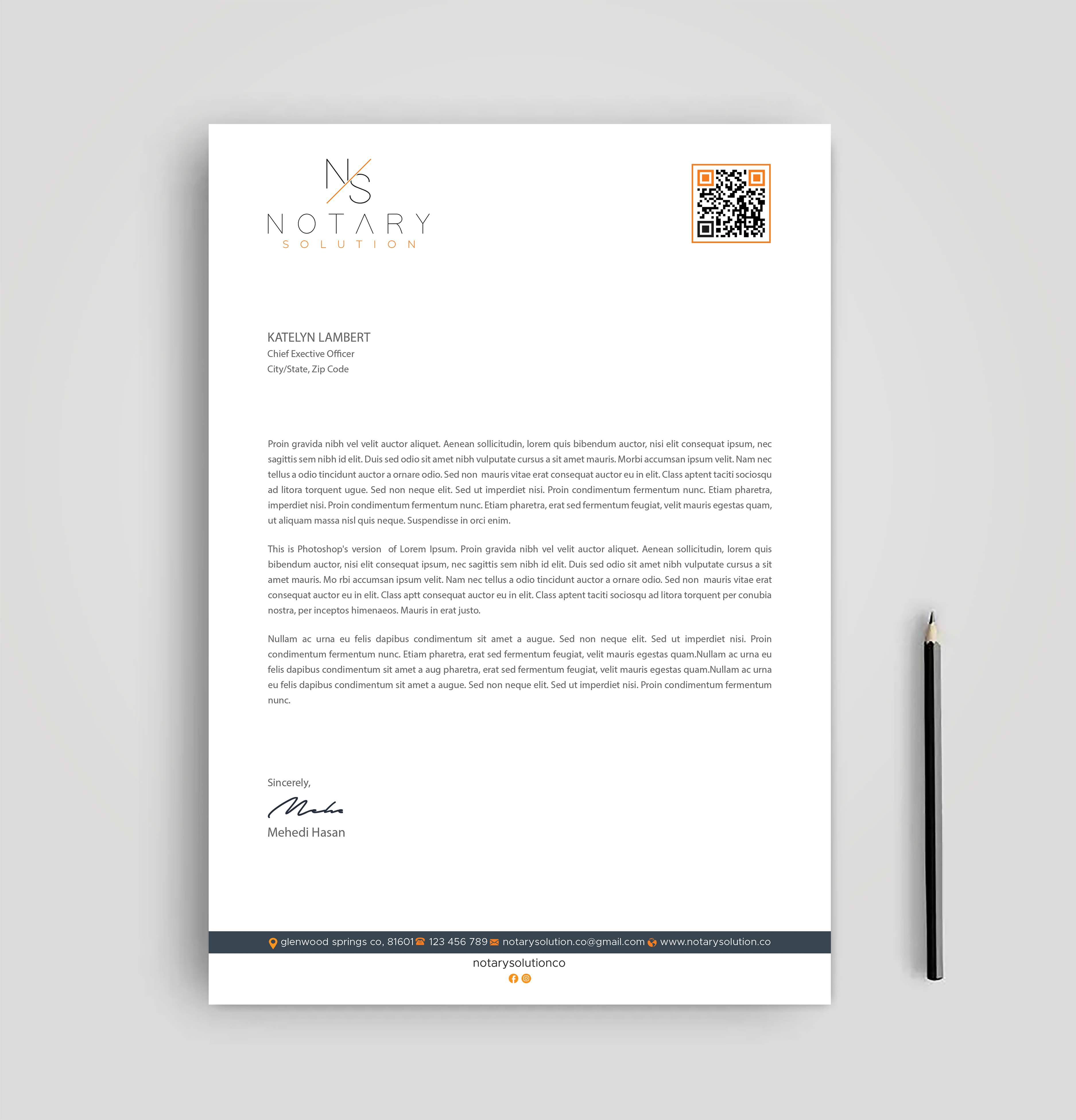 Letterhead Design by Expert Bappy for this project | Design #36099628