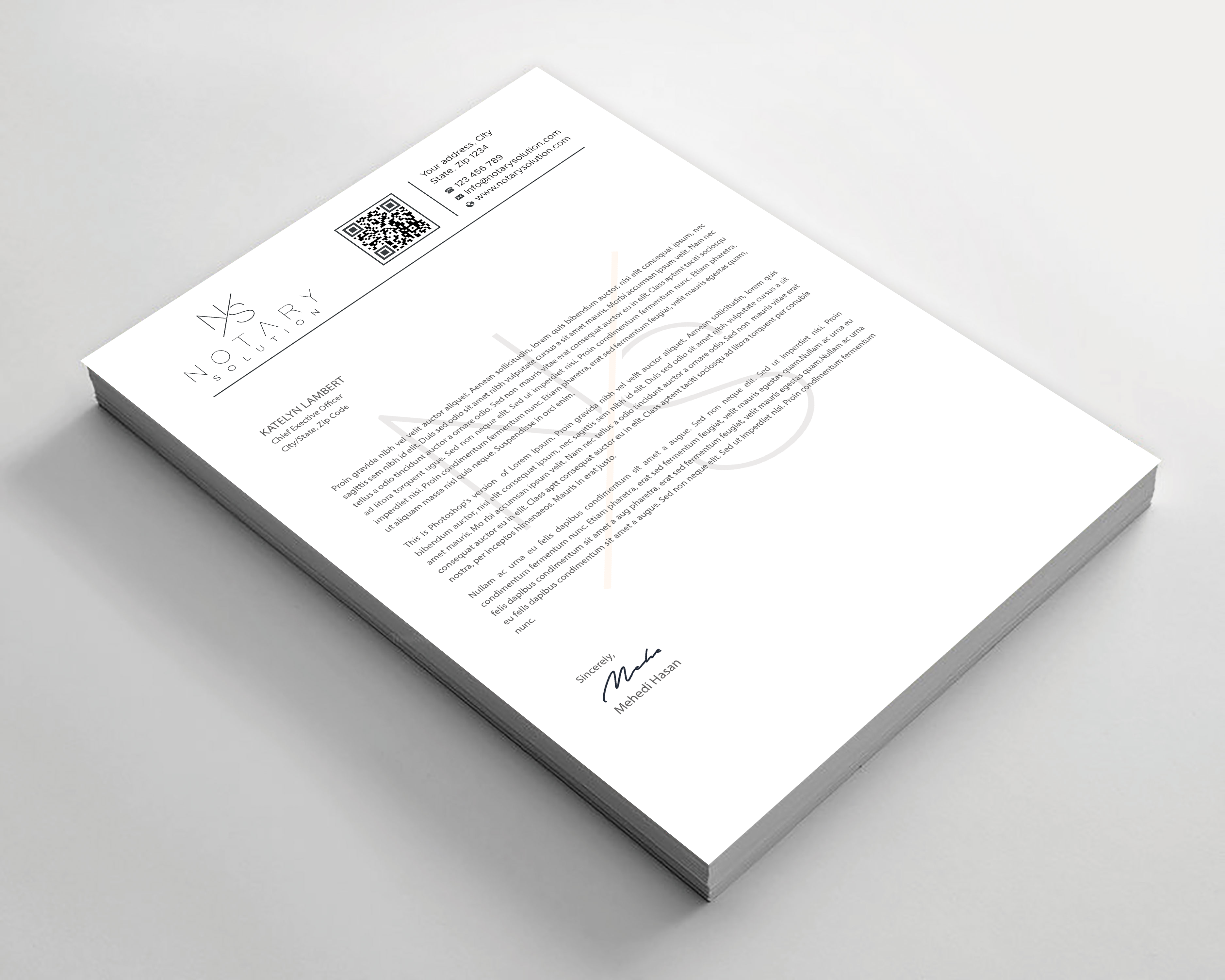 Letterhead Design by Expert Bappy for this project | Design #36100444