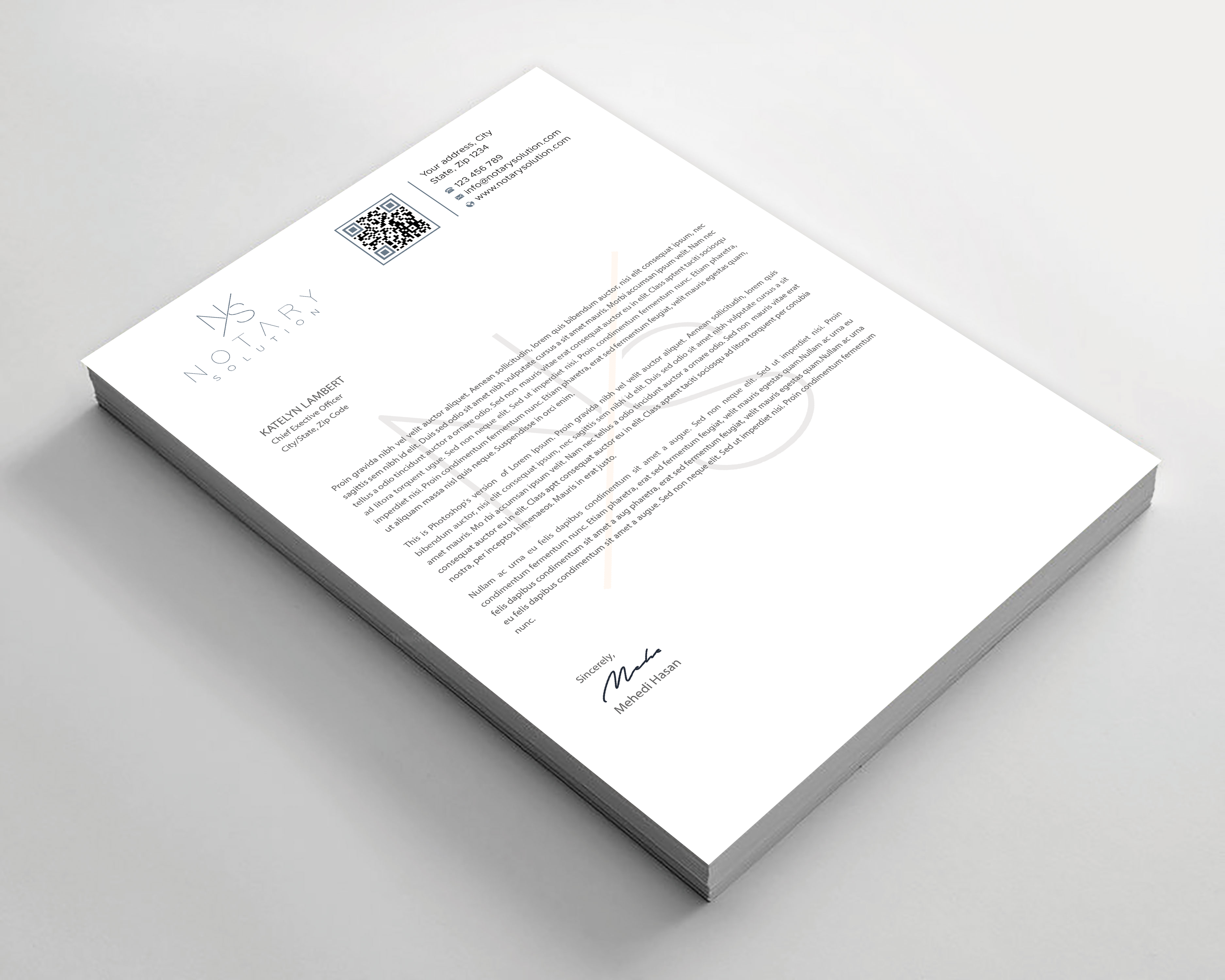 Letterhead Design by Expert Bappy for this project | Design #36100604