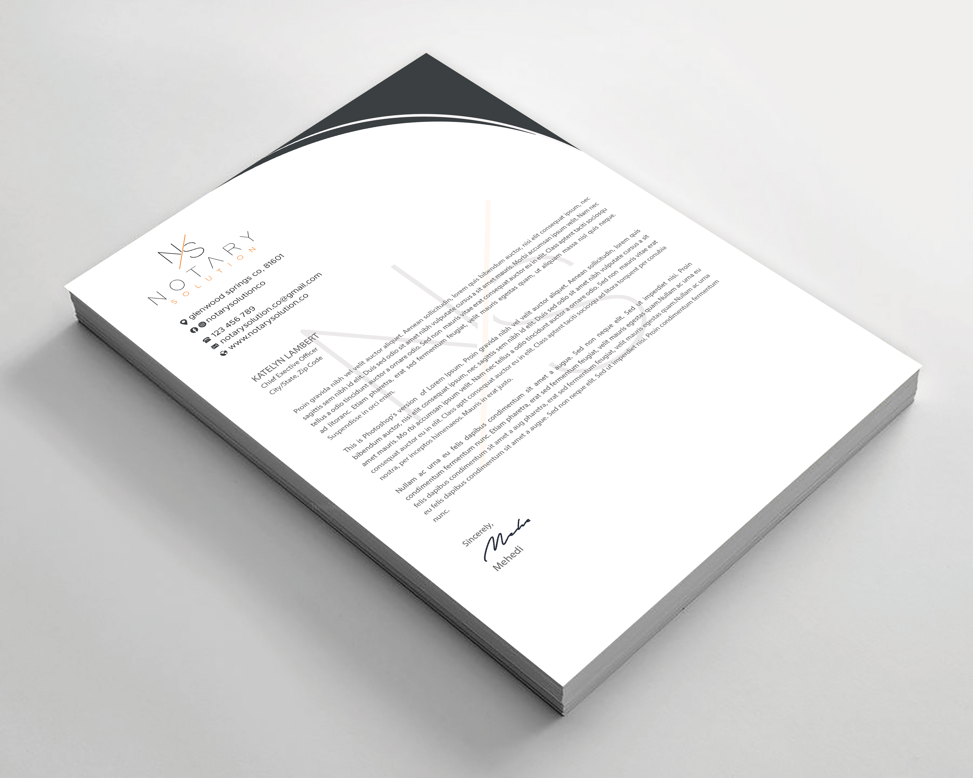Letterhead Design by Expert Bappy for this project | Design #36100691