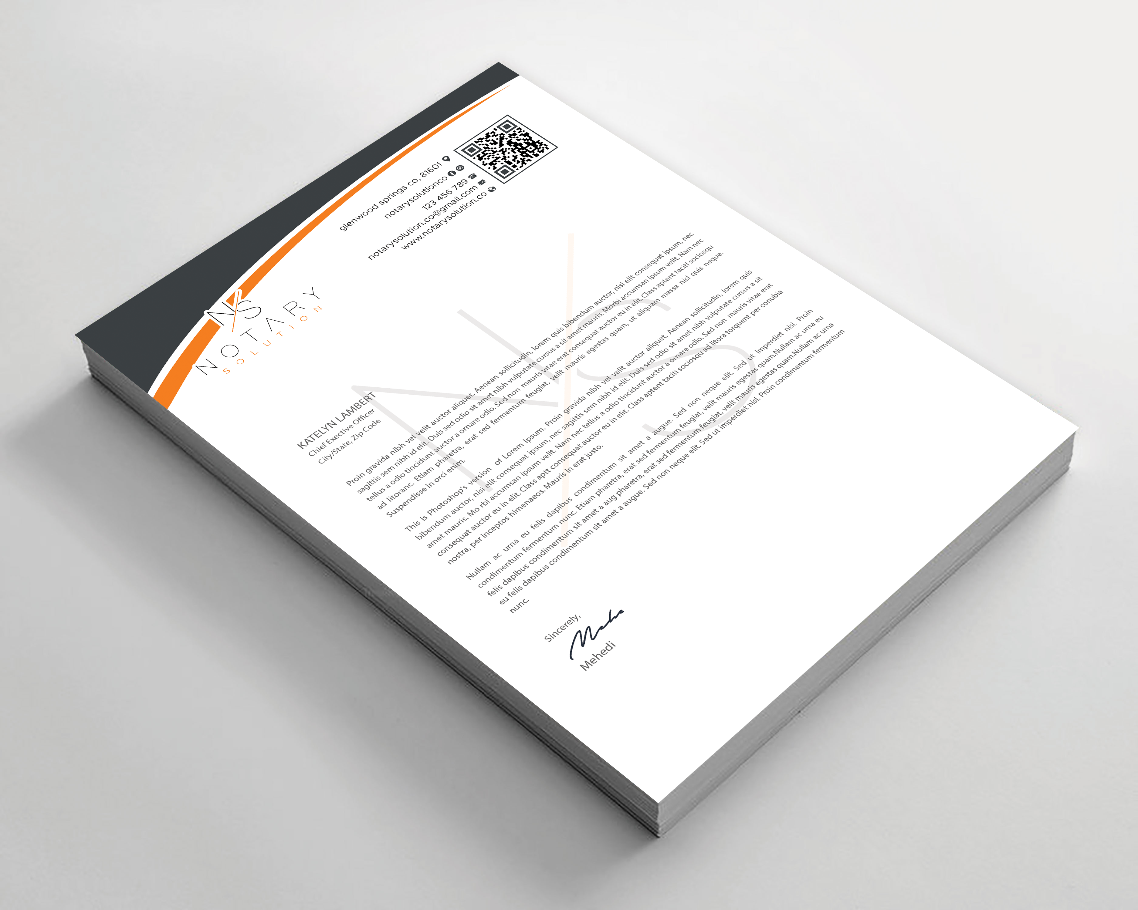 Letterhead Design by Expert Bappy for this project | Design #36101109