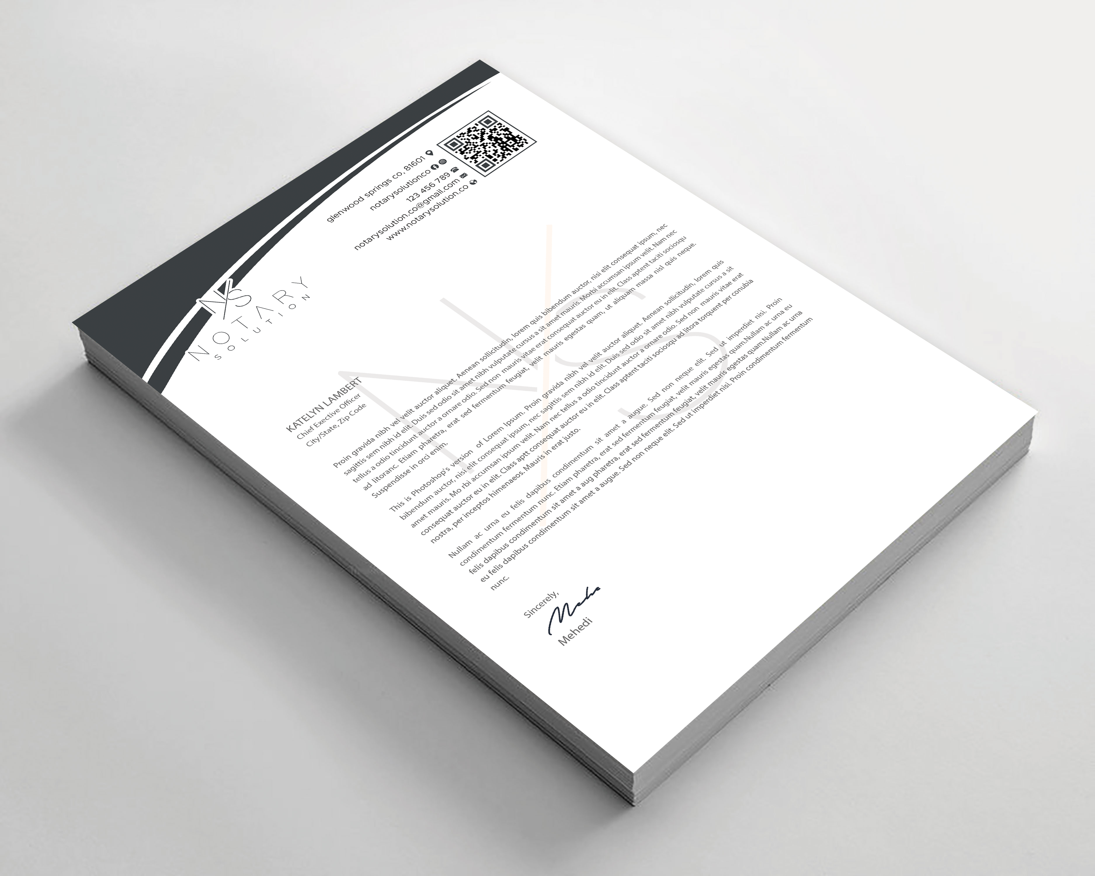 Letterhead Design by Expert Bappy for this project | Design #36101121