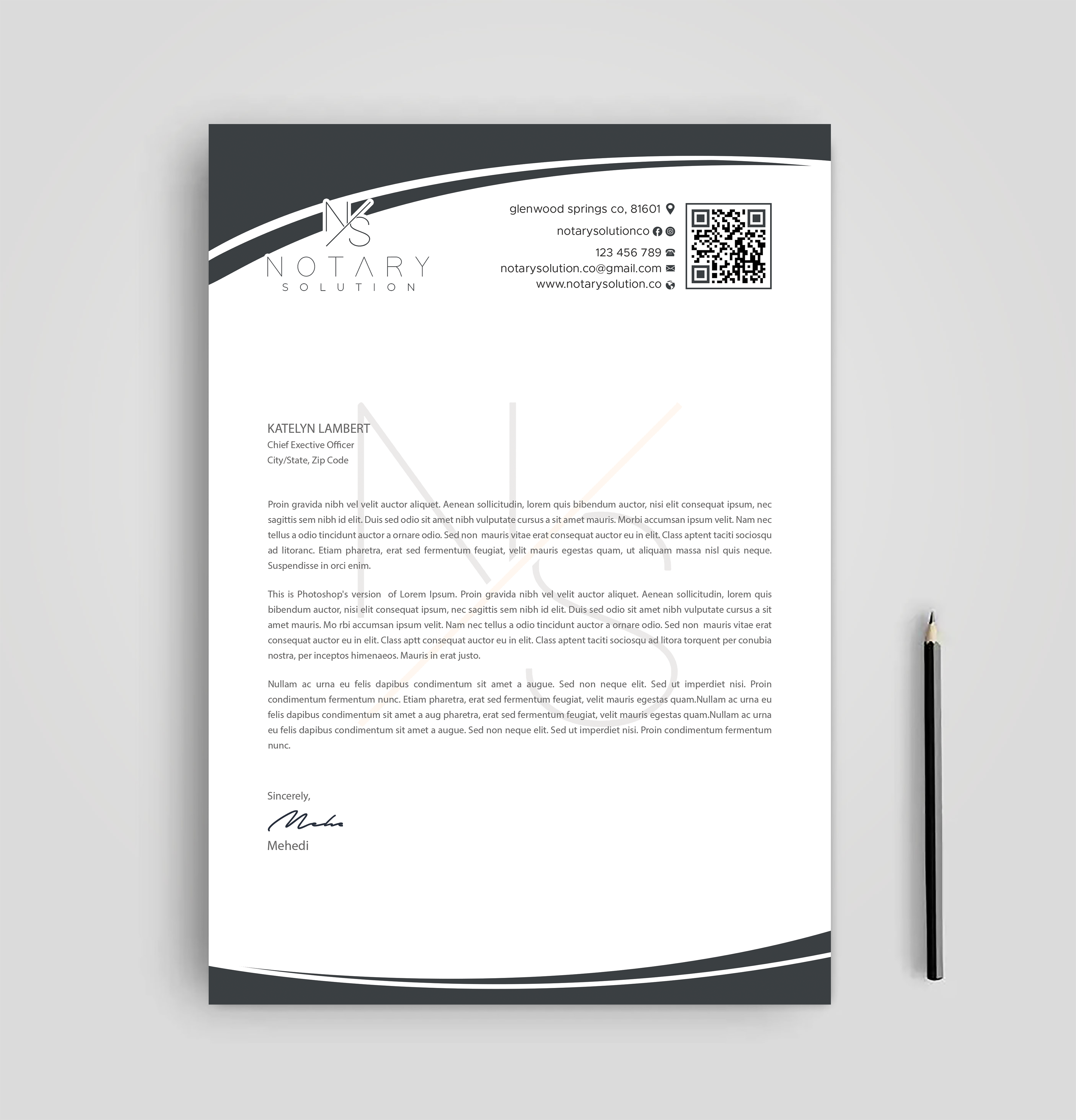 Letterhead Design by Expert Bappy for this project | Design #36101209