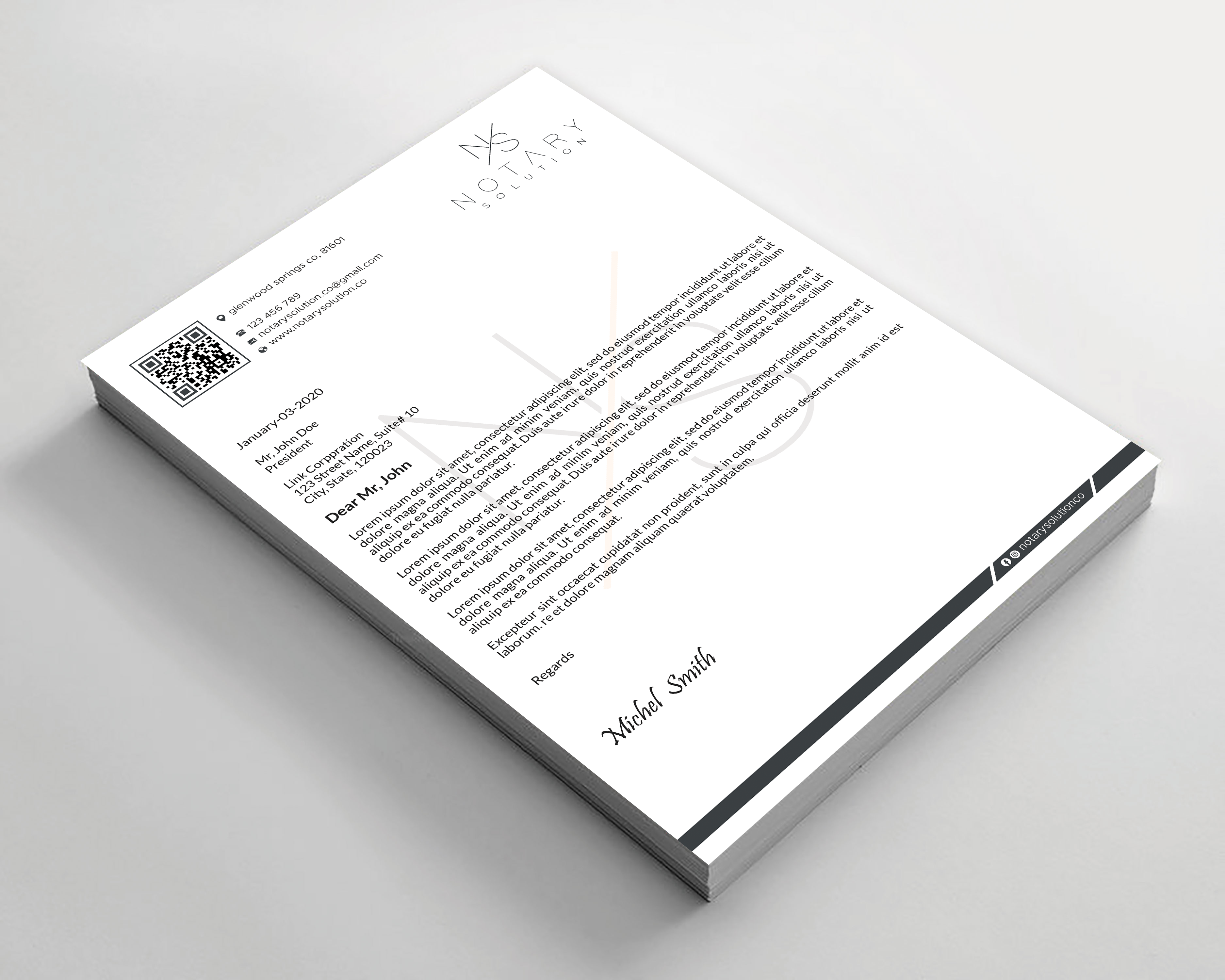 Letterhead Design by Expert Bappy for this project | Design #36102374