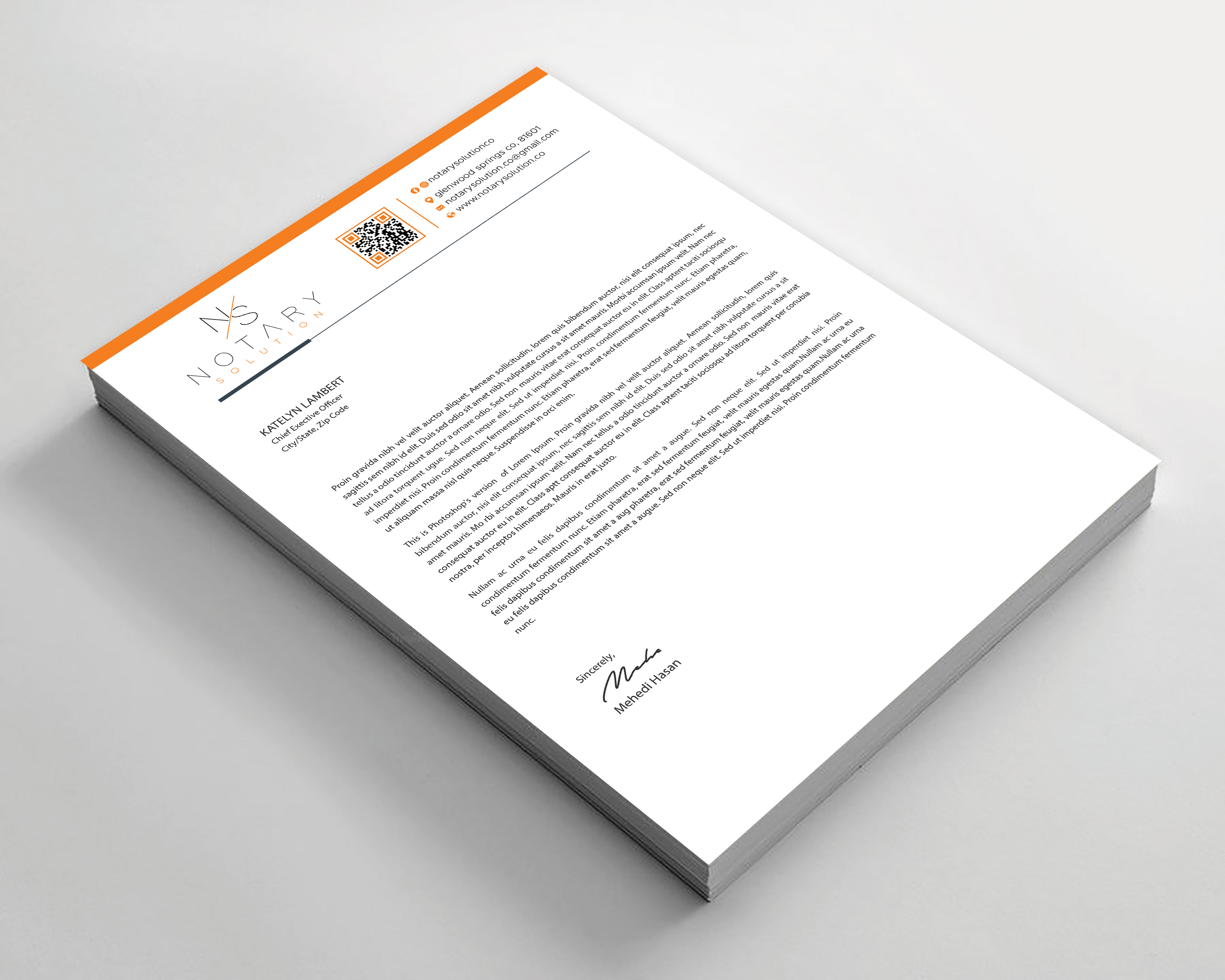 Diseño de Membrete por Expert Bappy para este proyecto | Diseño #36104517