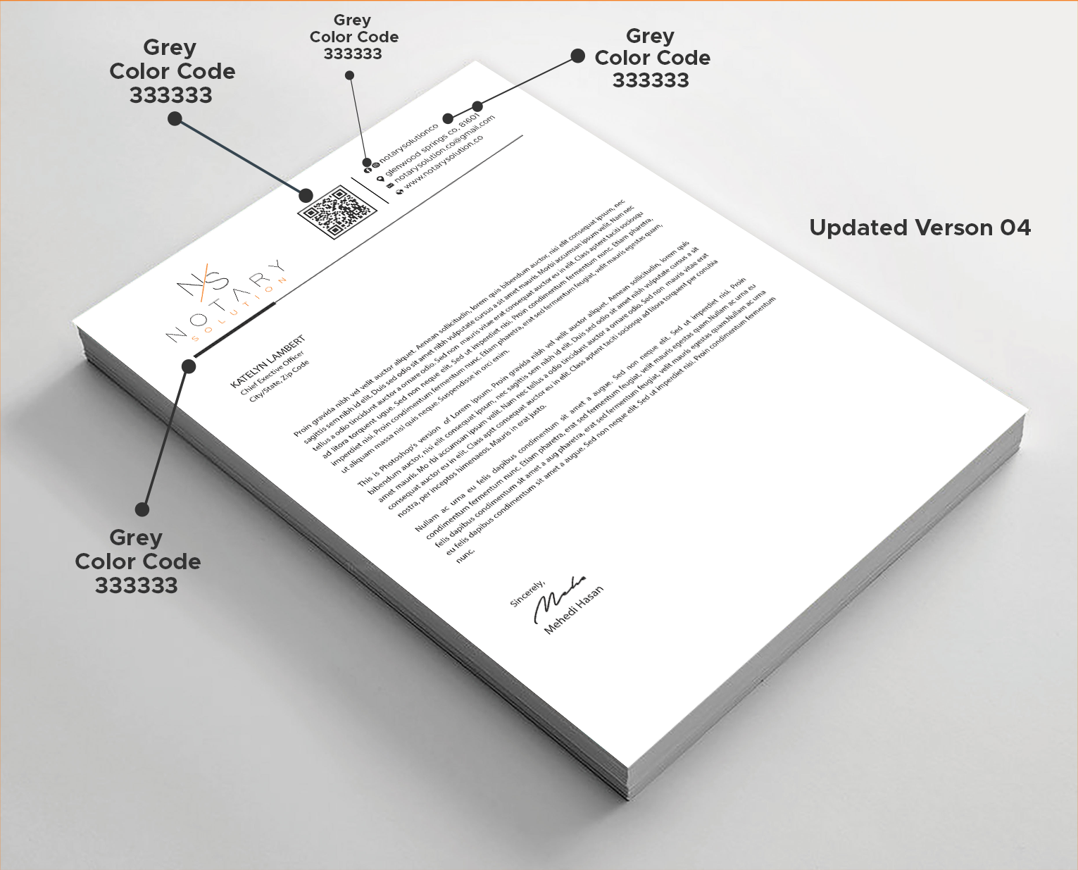 Letterhead Design by Expert Bappy for this project | Design #36117525