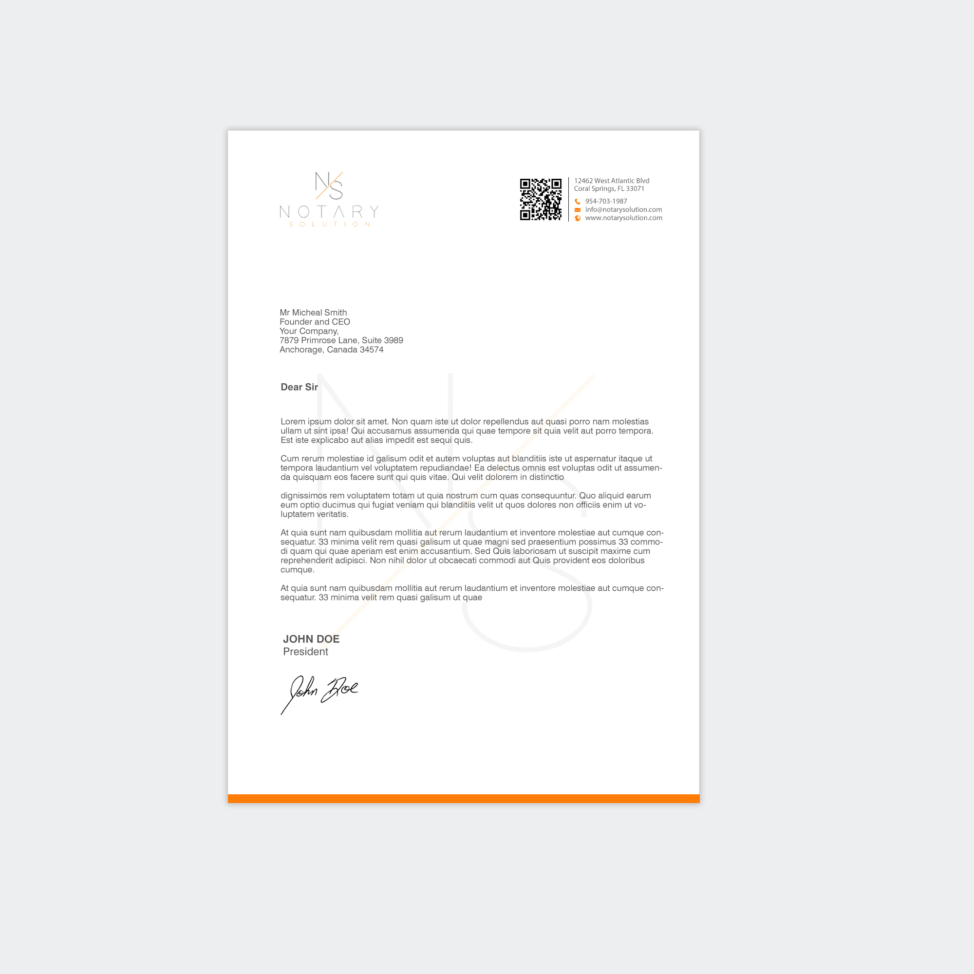 Letterhead Design by chandrayaan.creative for this project | Design #36101361