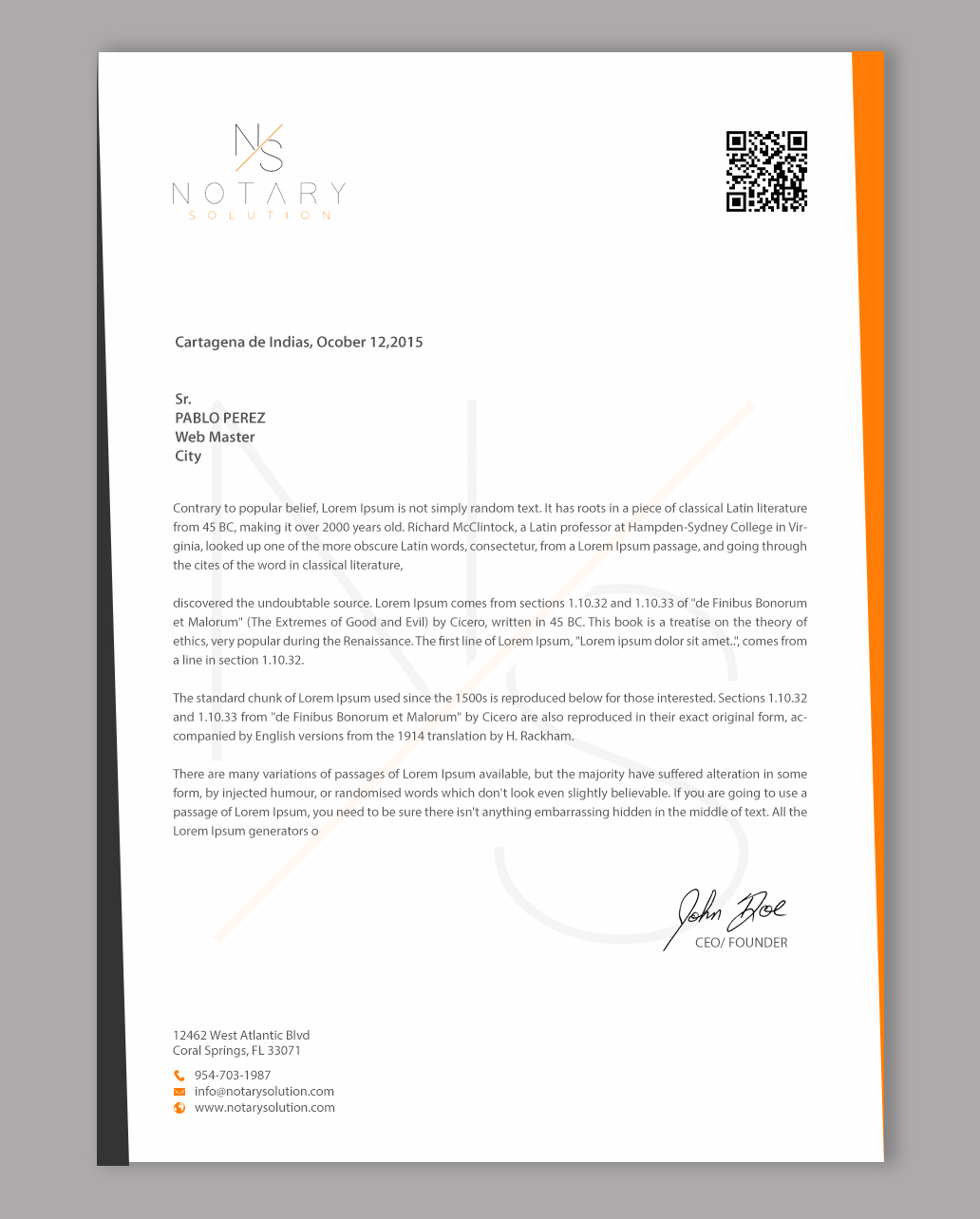 Letterhead Design by chandrayaan.creative for this project | Design #36101942