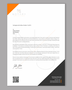 Letterhead Design by chandrayaan.creative for this project | Design: #36101945