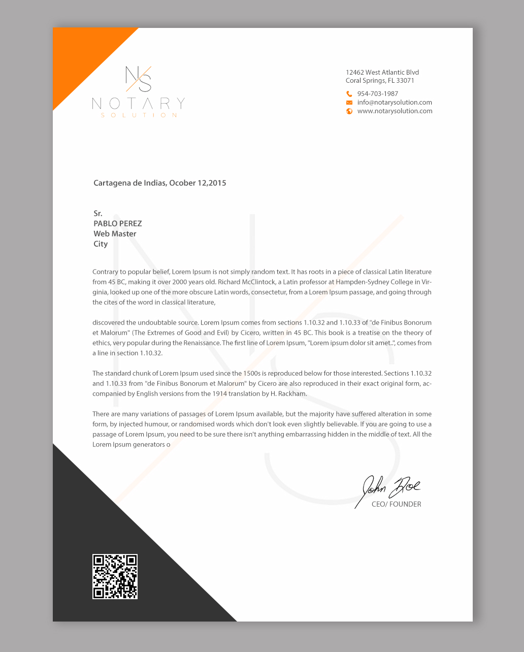 Letterhead Design by chandrayaan.creative for this project | Design #36101946