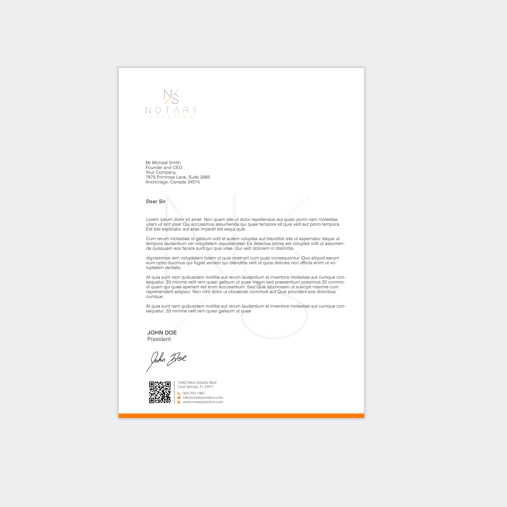 Letterhead Design by chandrayaan.creative for this project | Design #36102931