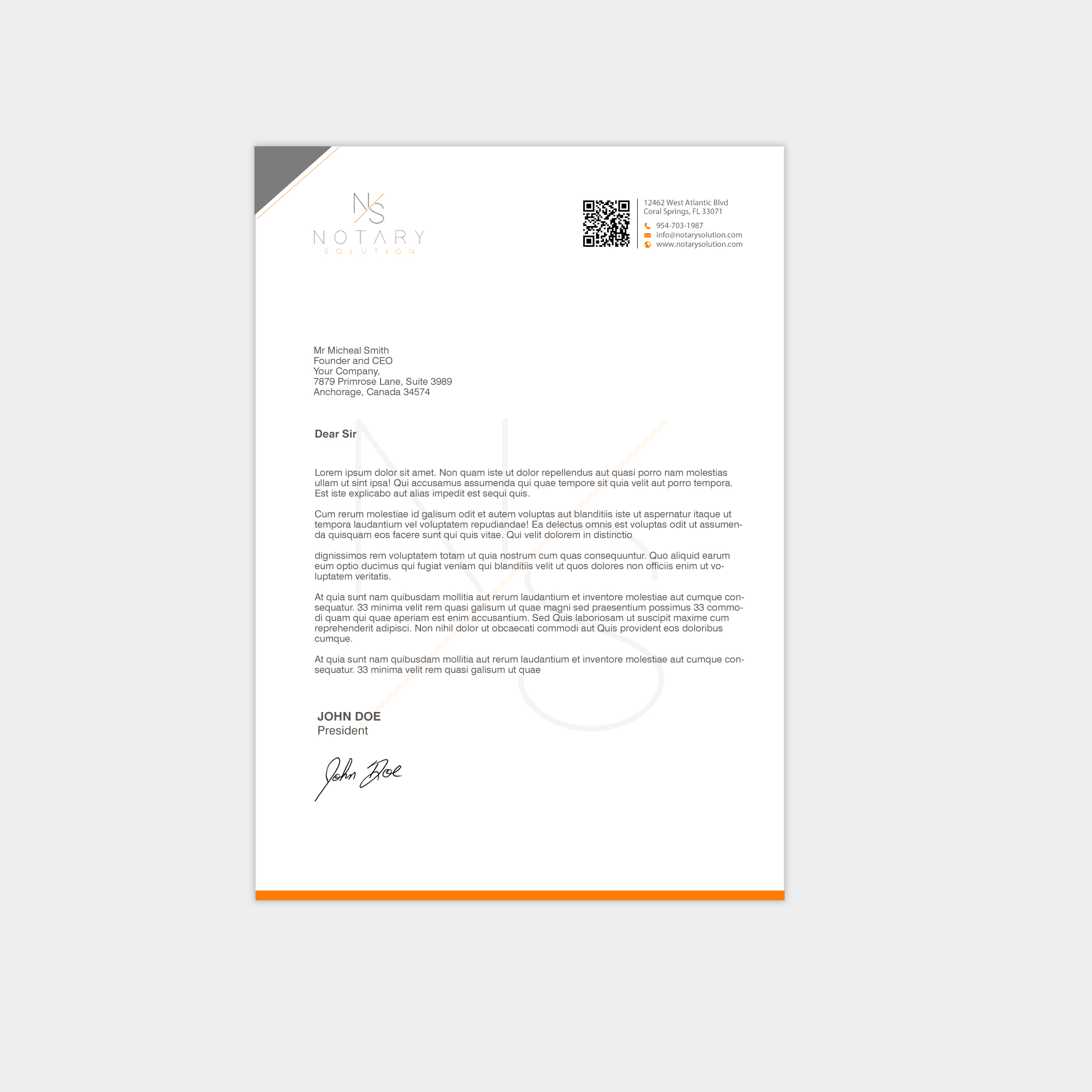 Letterhead Design by chandrayaan.creative for this project | Design #36103068