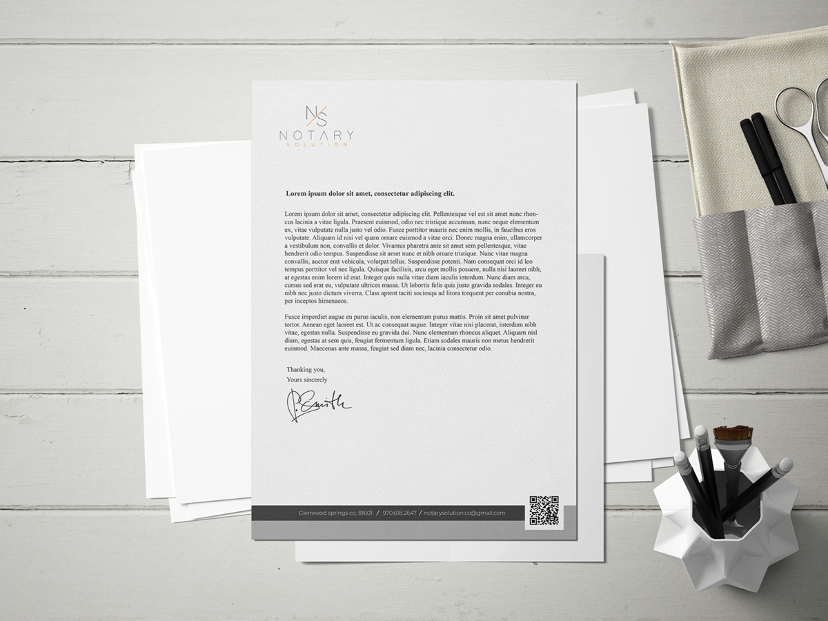 Letterhead Design by GMWIRE for this project | Design #36112438
