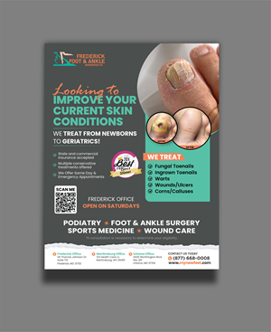 Flyer Design by Nel. for Frederick Foot & Ankle | Design: #36103120