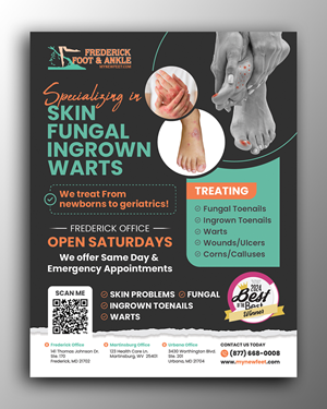 Flyer Design by OwnDesign for Frederick Foot & Ankle | Design: #36103410