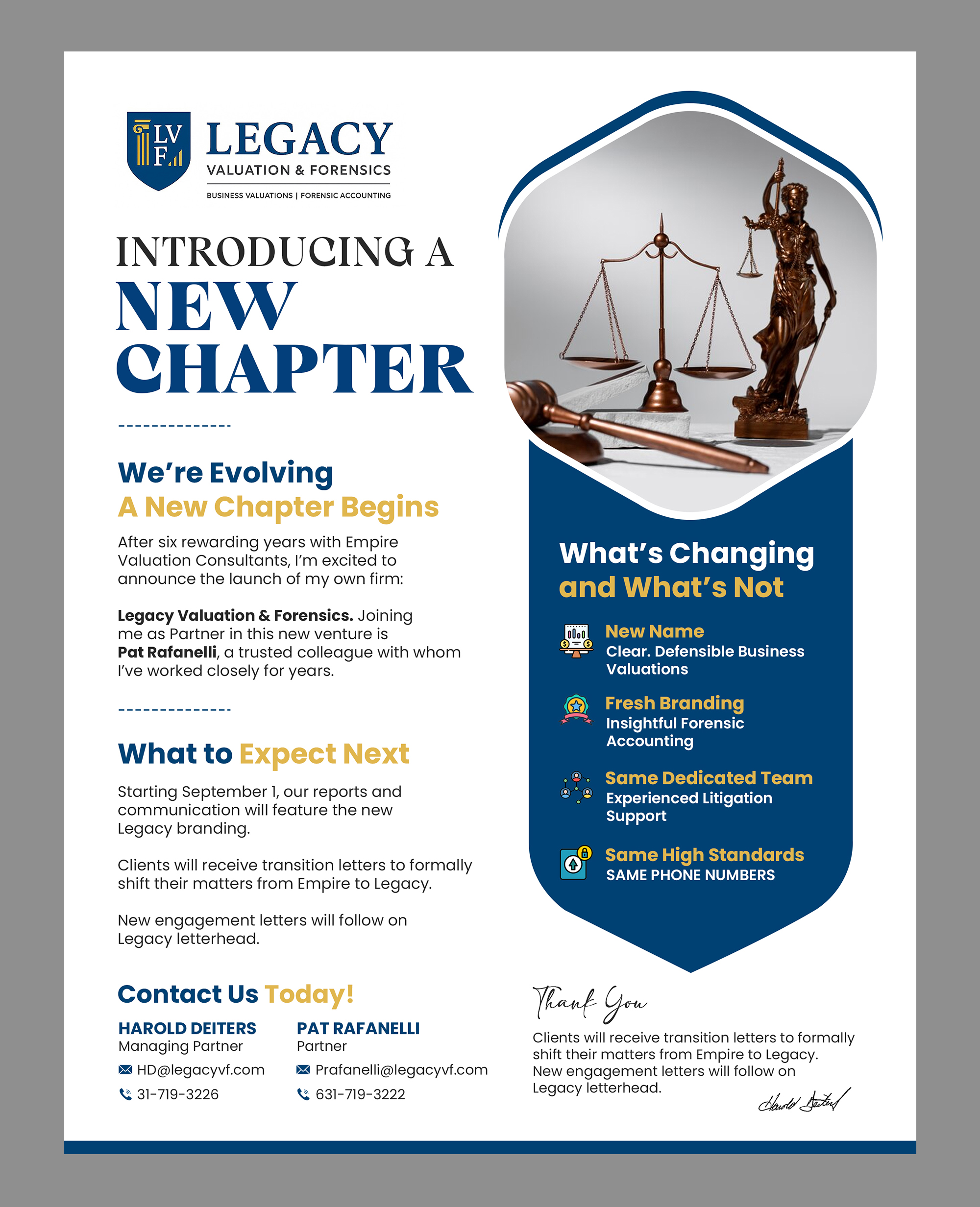 Flyer Design by debdesign for Legacy Valuation & Forensics | Design: #36111073