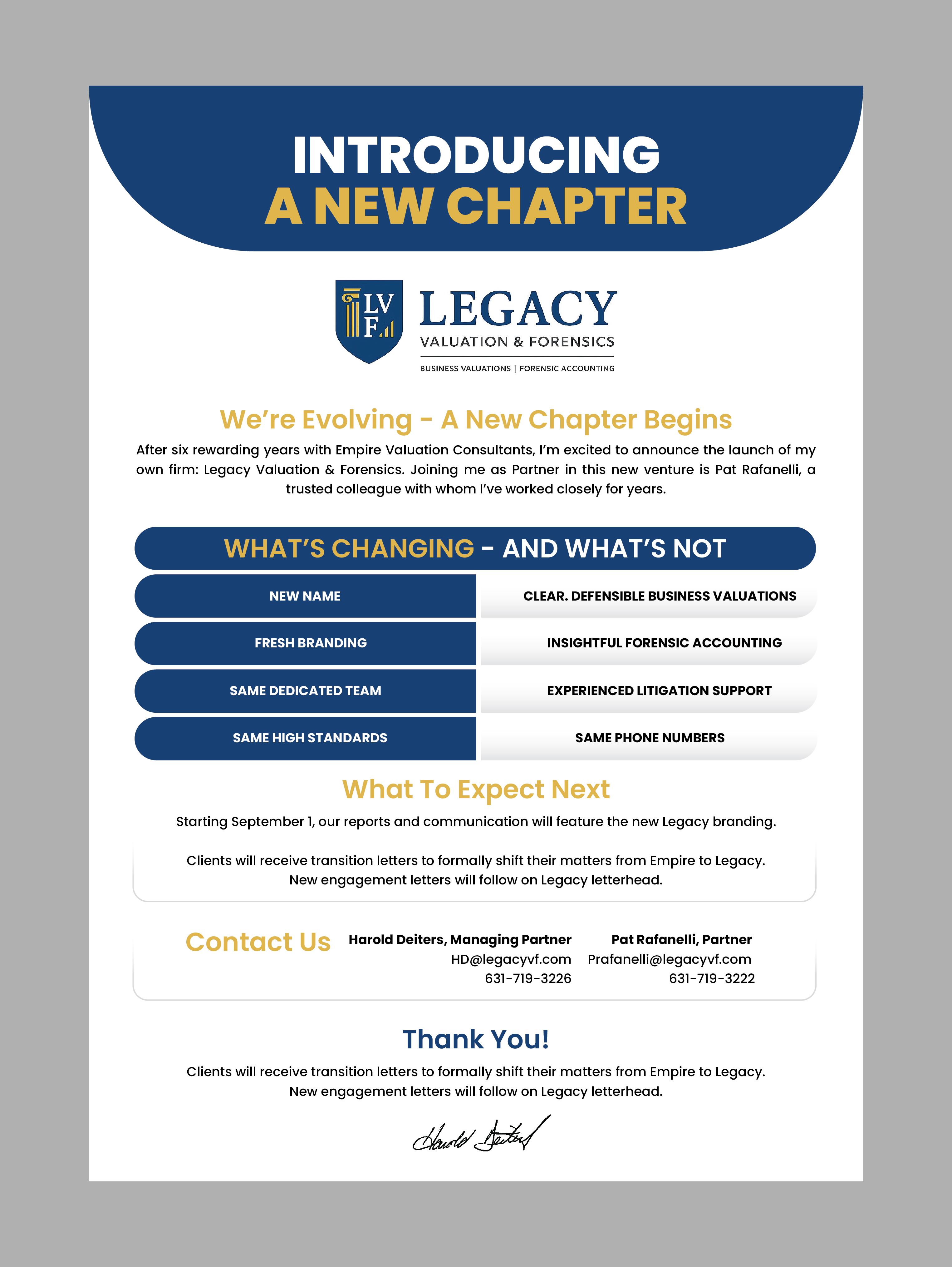 Flyer Design by 3Guys for Legacy Valuation & Forensics | Design #36105613