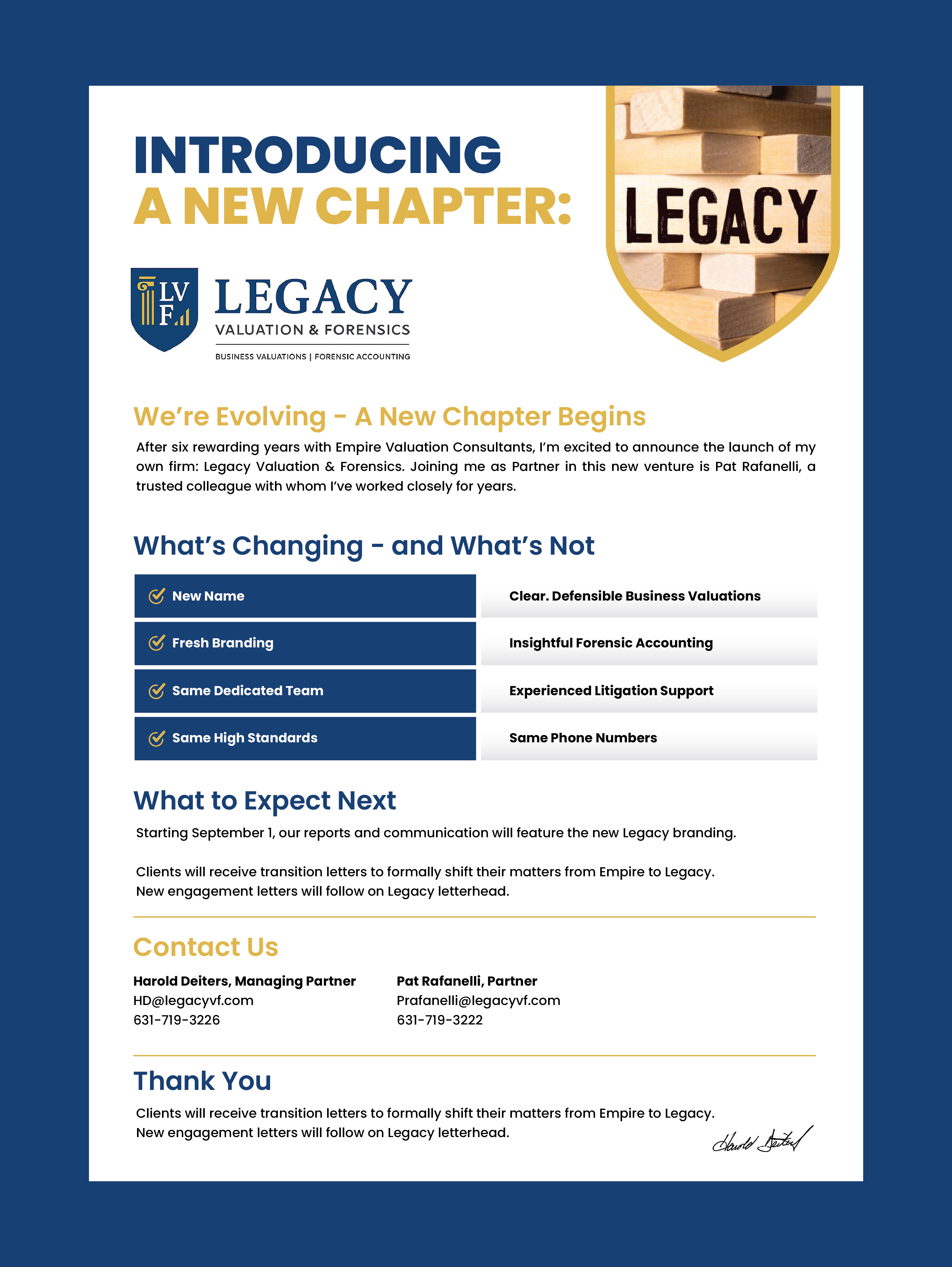 Flyer Design by 3Guys for Legacy Valuation & Forensics | Design #36105614