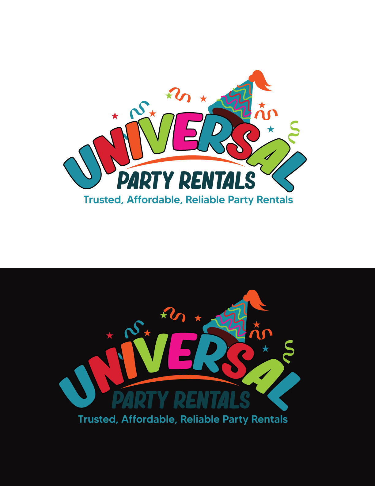 Logo Design by Revolt Team for Universal Party Rentals | Design #36103405