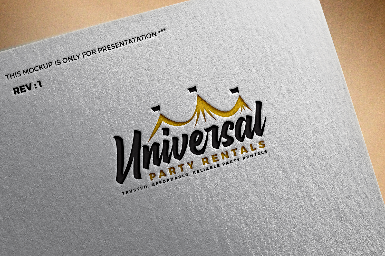 Logo Design by Widi Nalendra for Universal Party Rentals | Design #36105011