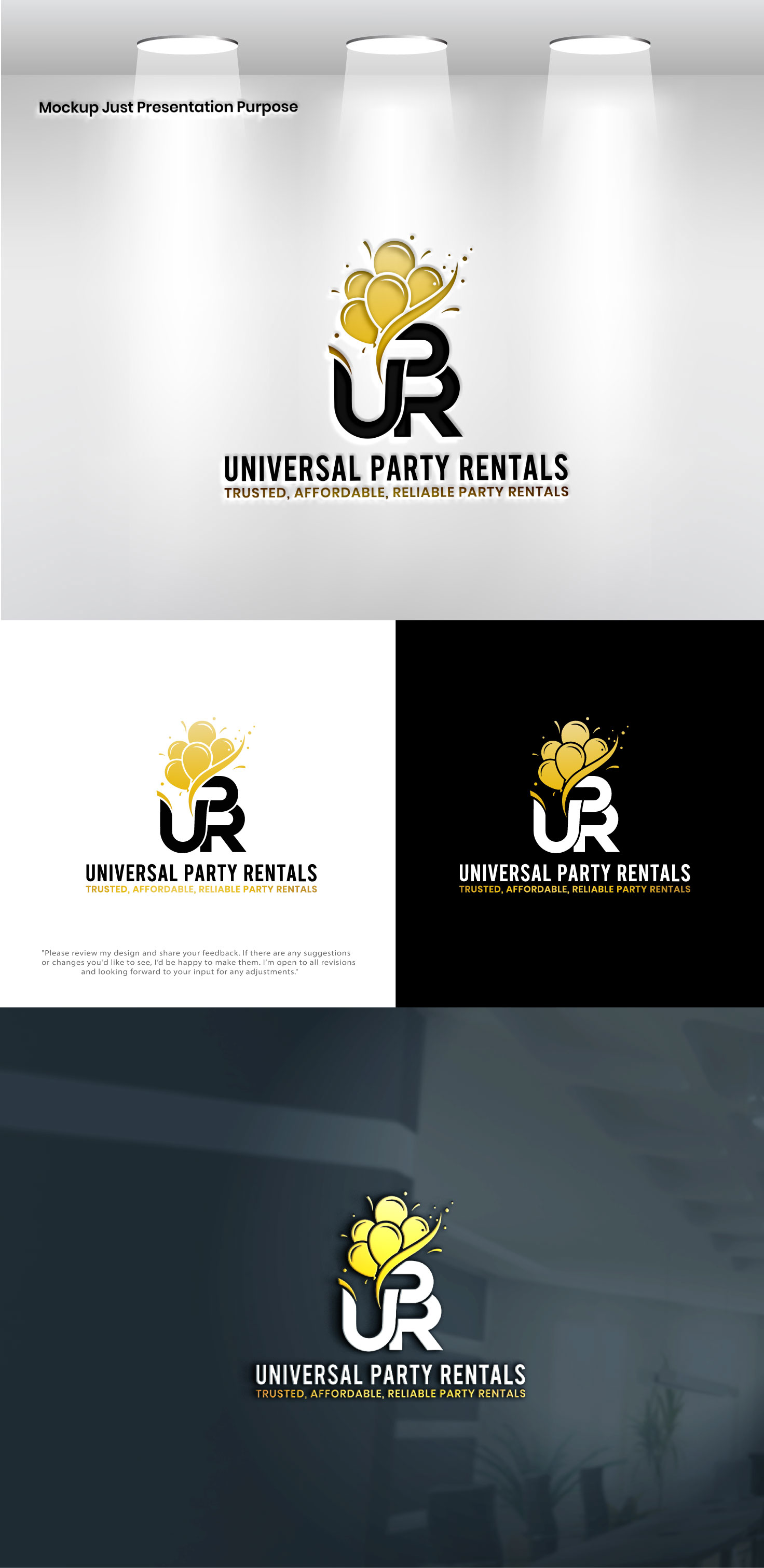 Diseño de Logo por VectorForge para Universal Party Rentals | Diseño #36105511
