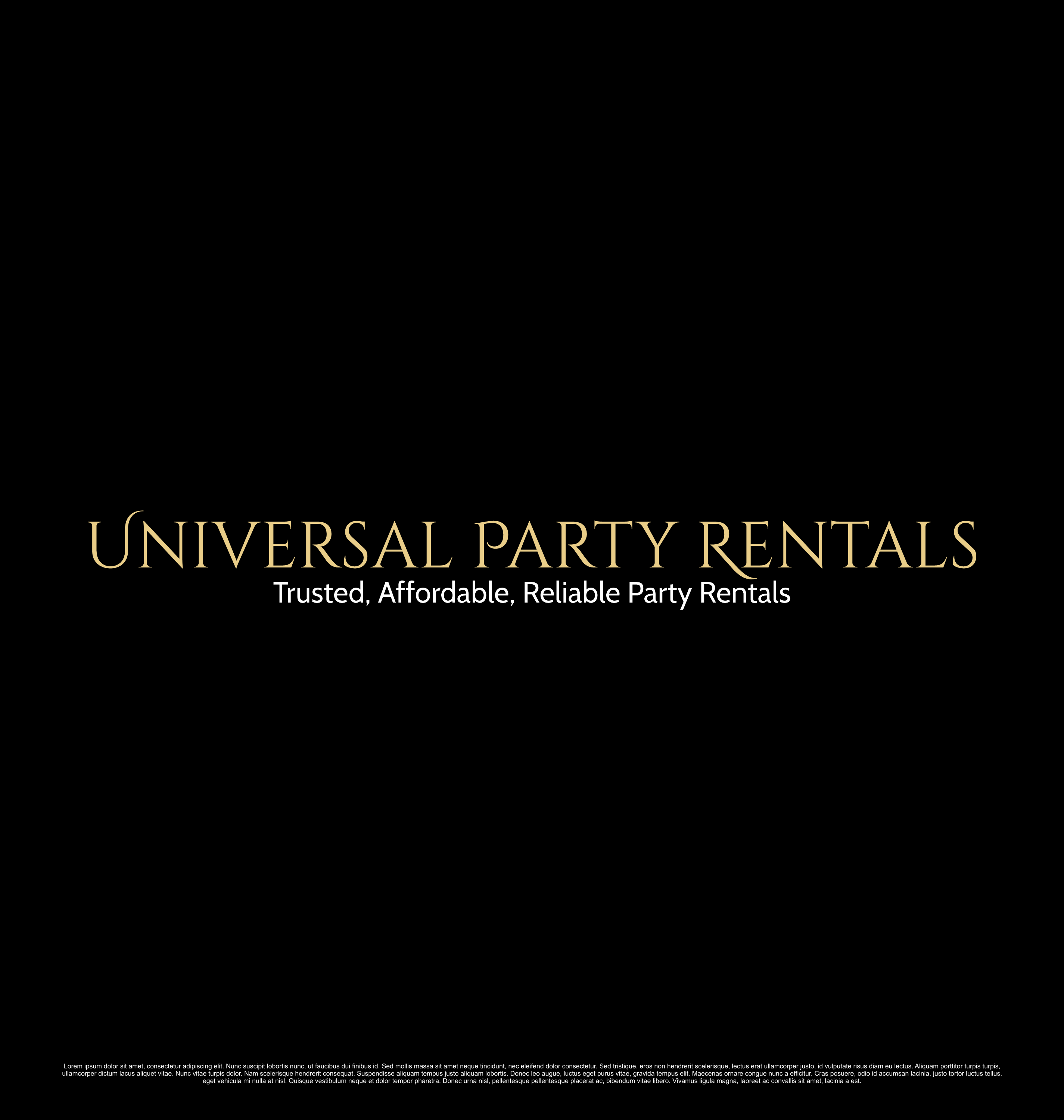 Diseño de Logo por saesean para Universal Party Rentals | Diseño #36105019