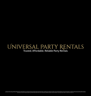 Logo Design by saesean for Universal Party Rentals | Design: #36105019