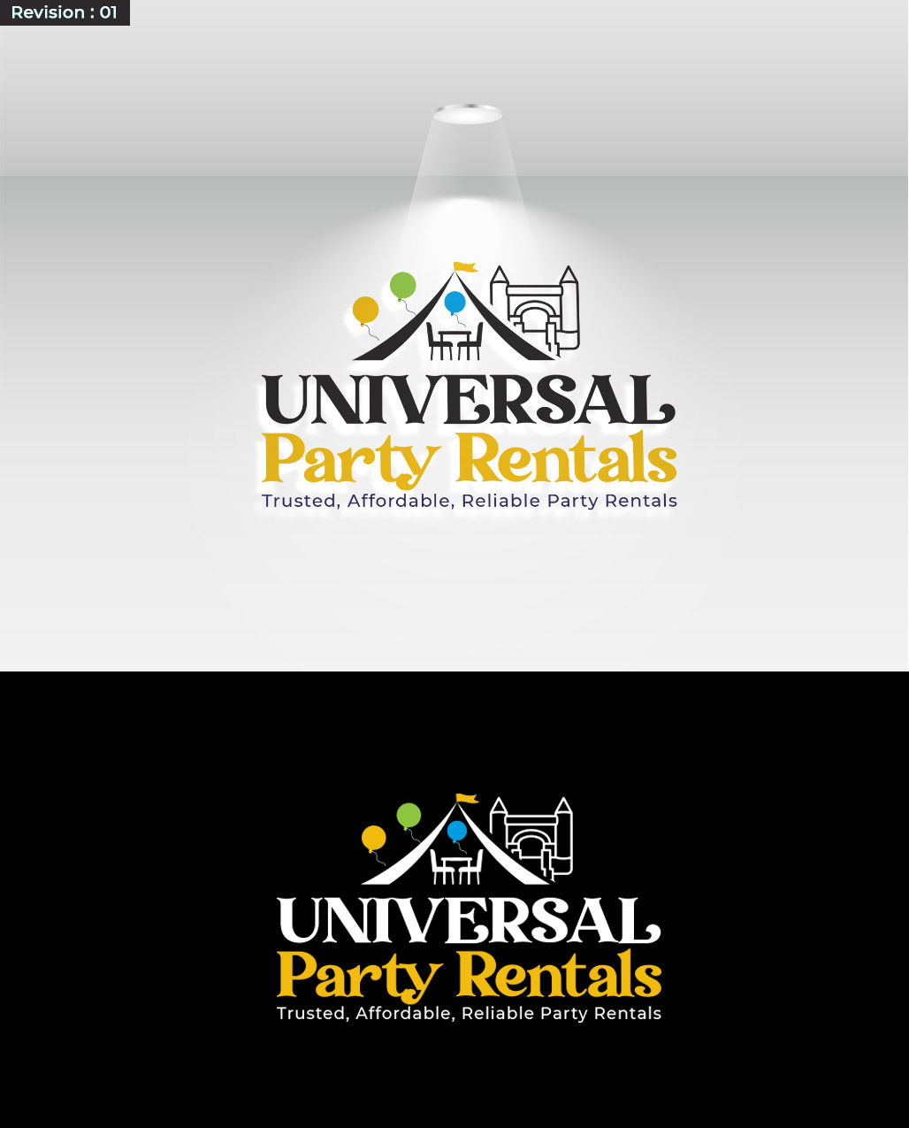 Logo Design by M Art & Design for Universal Party Rentals | Design #36105721