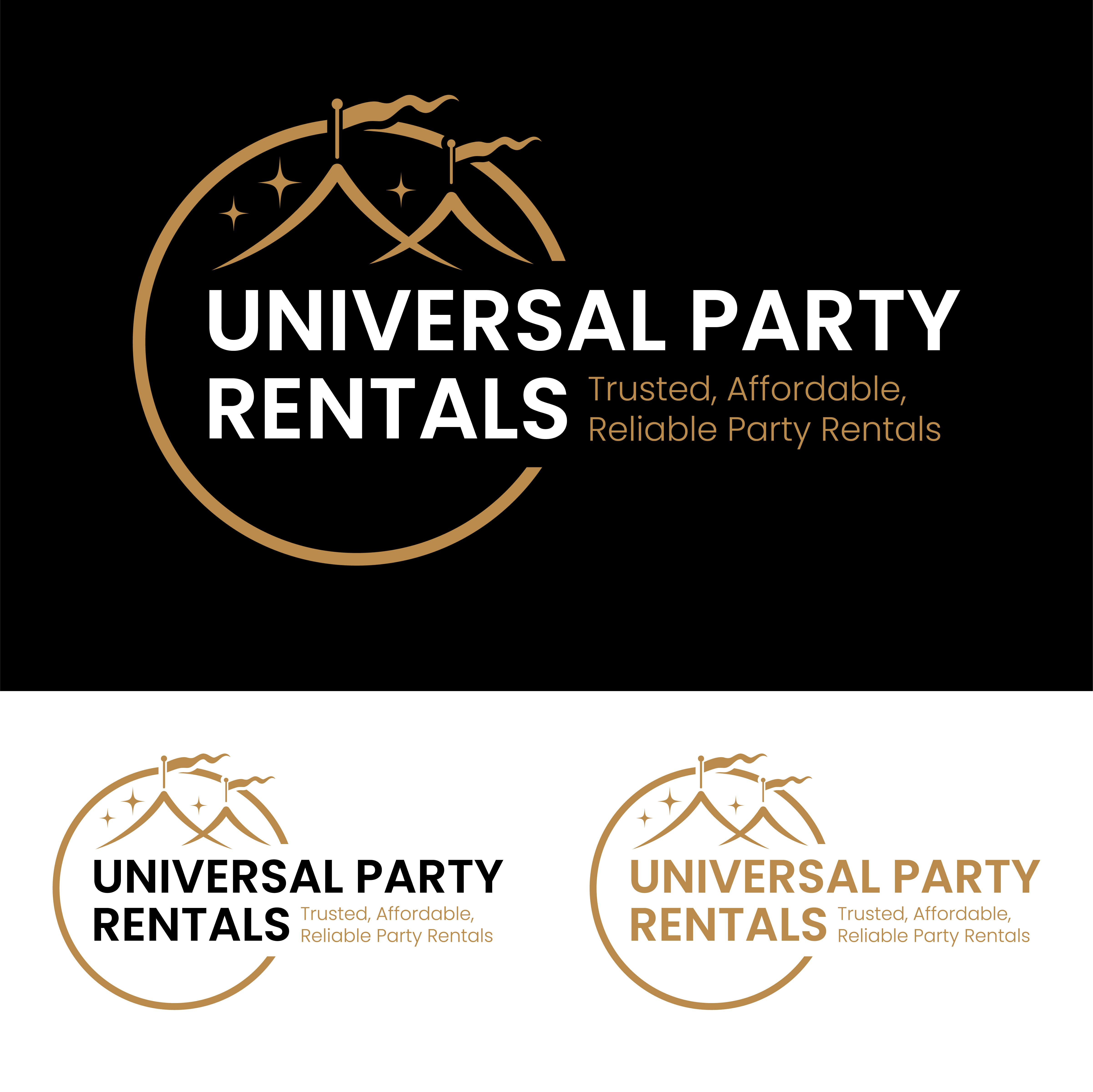Diseño de Logo por John Mark Arts para Universal Party Rentals | Diseño #36101674