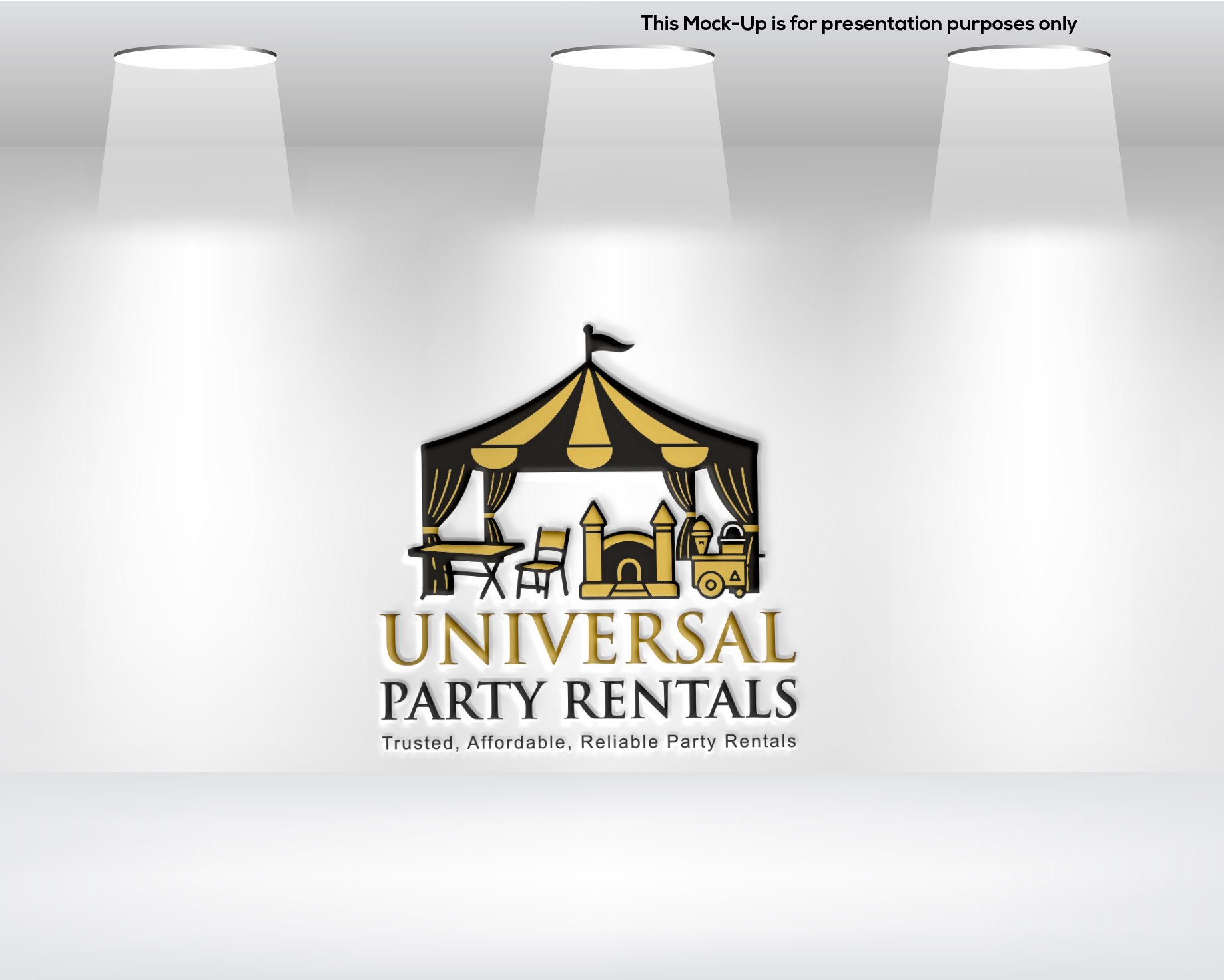 Diseño de Logo por Muina para Universal Party Rentals | Diseño #36105145