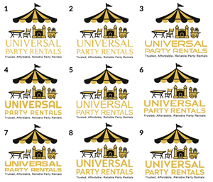 Logo Design by Muina for Universal Party Rentals | Design: #36107787