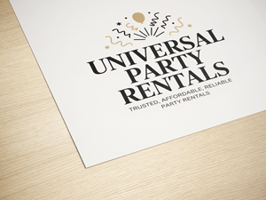 Logo Design by PixelCraft Designs for Universal Party Rentals | Design: #36106388