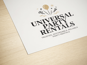 Logo Design by PixelCraft Designs for Universal Party Rentals | Design: #36106399