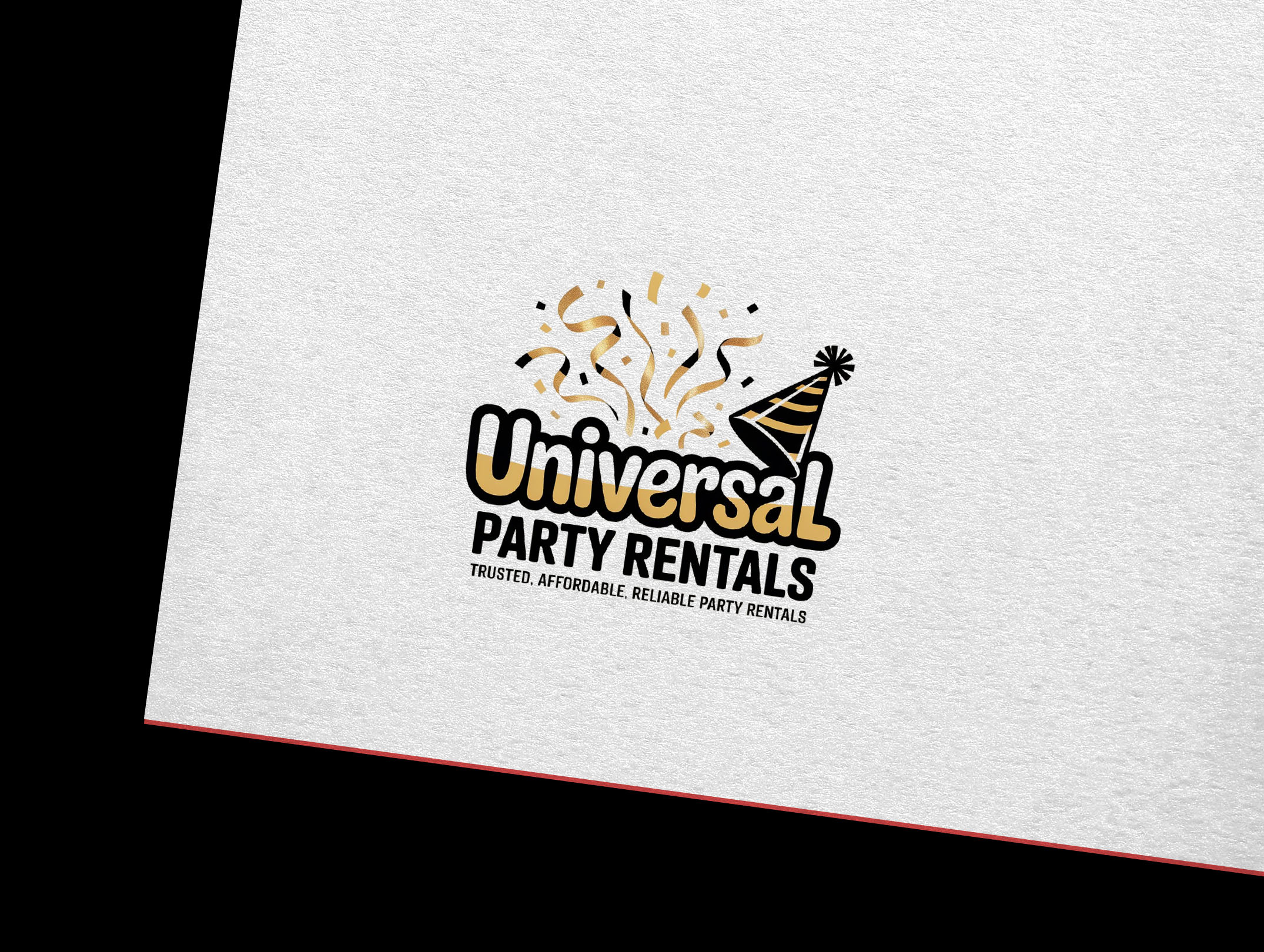 Logo Design by GraphiqueLab for Universal Party Rentals | Design #36106840