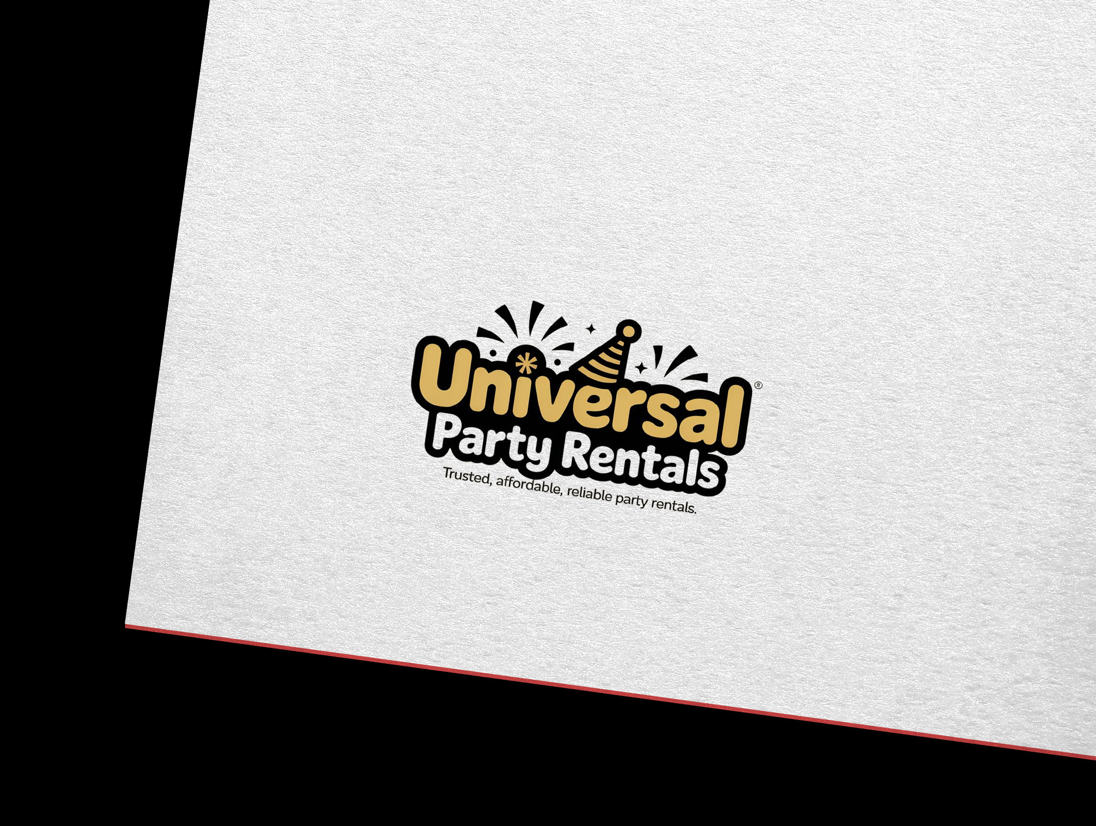 Logo Design by GraphiqueLab for Universal Party Rentals | Design #36106843