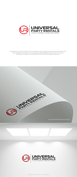 Diseño de Logo por zebronicgraphic para Universal Party Rentals | Diseño: #36103611