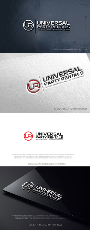 Diseño de Logo por zebronicgraphic para Universal Party Rentals | Diseño: #36103613