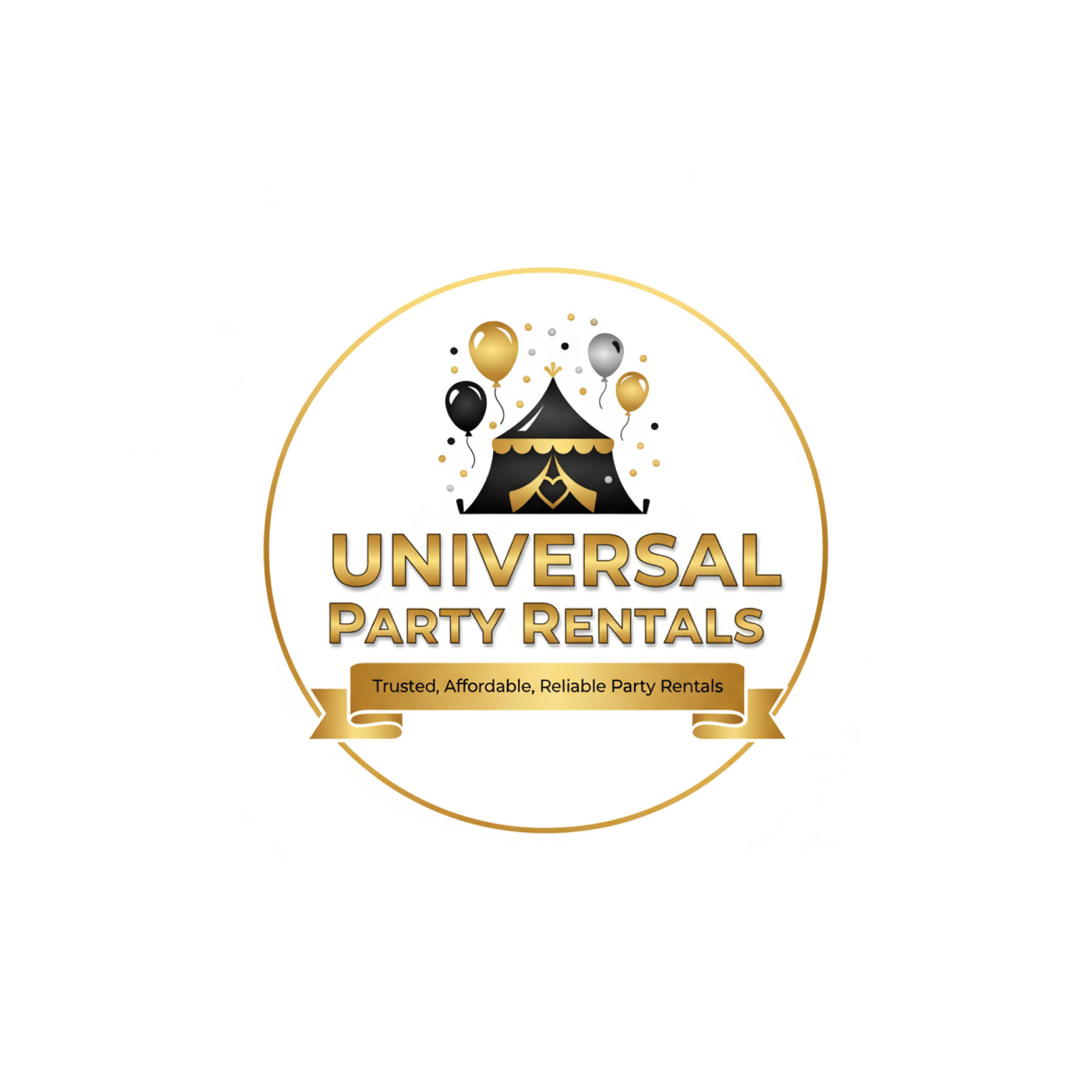 Diseño de Logo por Amaira,s Creation para Universal Party Rentals | Diseño #36107275