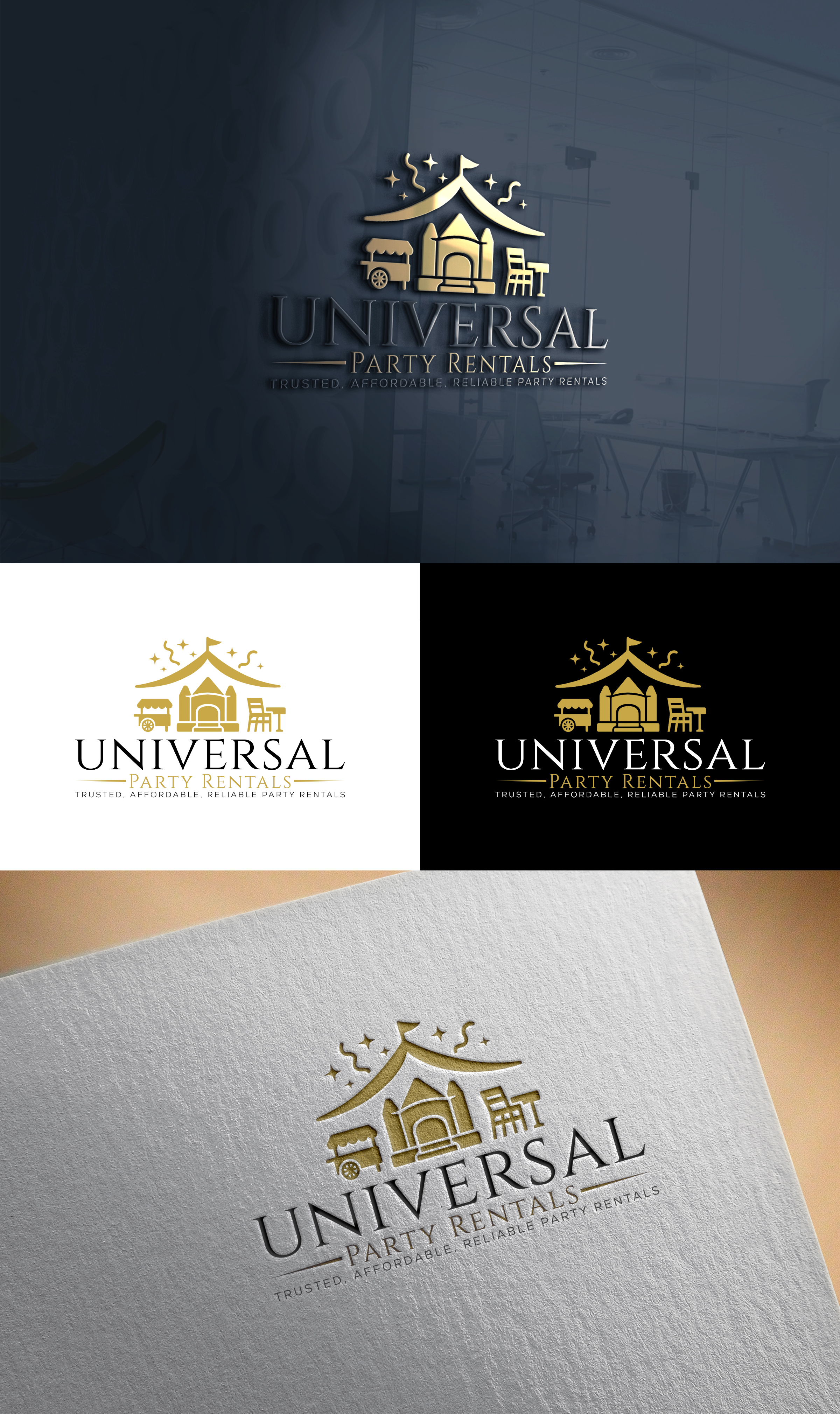 Diseño de Logo por Soonia para Universal Party Rentals | Diseño #36109191