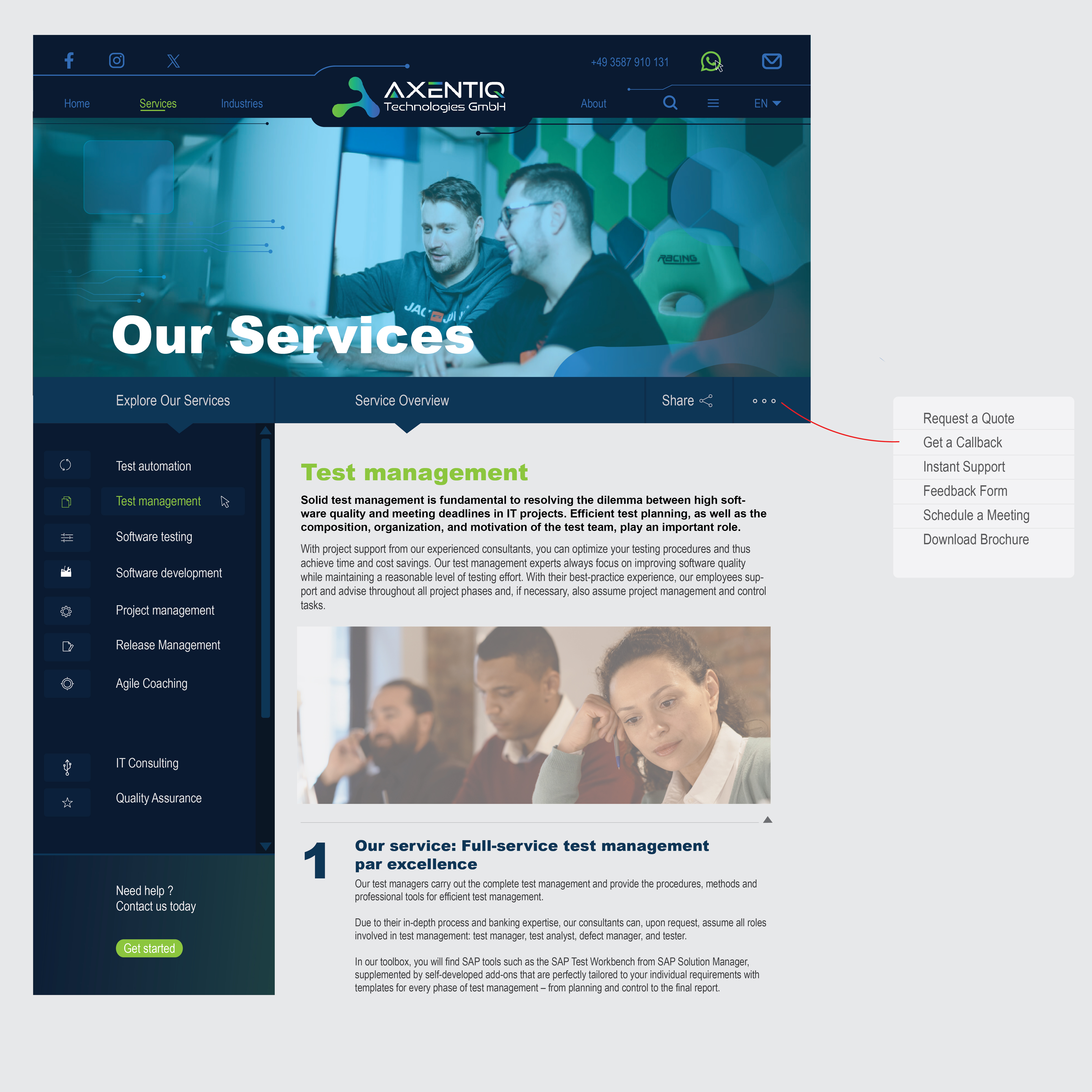 Web Design by Mesotoday for EnjoyQuality GmbH | Design #36124033