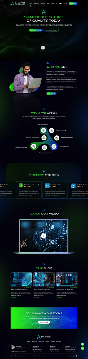 Web Design by pb for EnjoyQuality GmbH | Design: #36118487