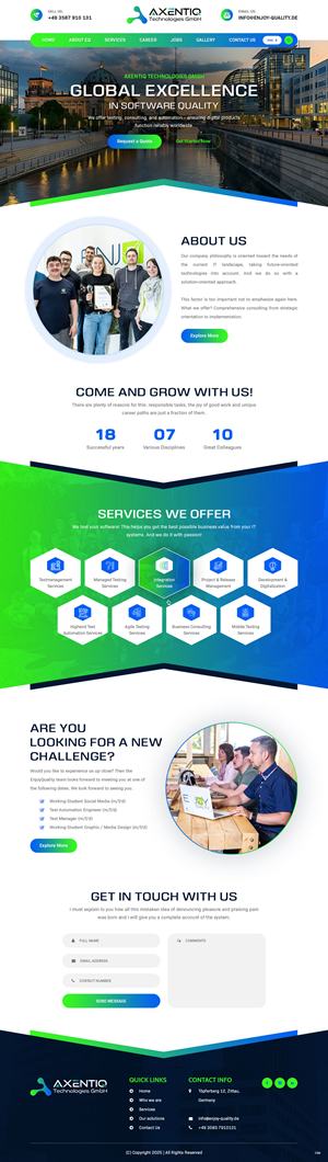 Web Design by pb for EnjoyQuality GmbH | Design: #36118497
