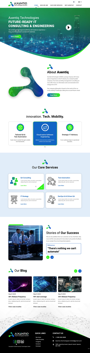 Web Design by pb for EnjoyQuality GmbH | Design: #36124557