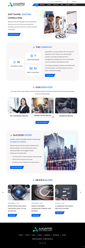 Web Design by pb for EnjoyQuality GmbH | Design: #36124559