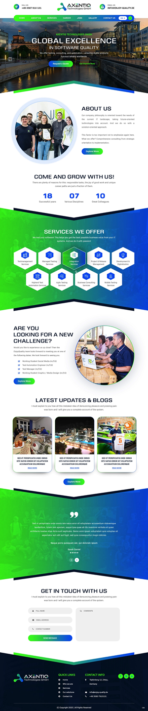 Web Design by pb for EnjoyQuality GmbH | Design: #36124560