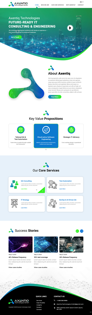 Web Design by pb for EnjoyQuality GmbH | Design: #36124561