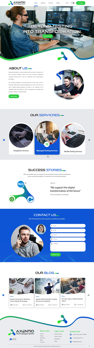 Web Design by pb for EnjoyQuality GmbH | Design: #36124564